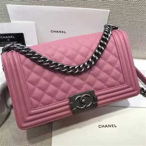 pink chanel boy bag replica|Chanel knockoff bags.